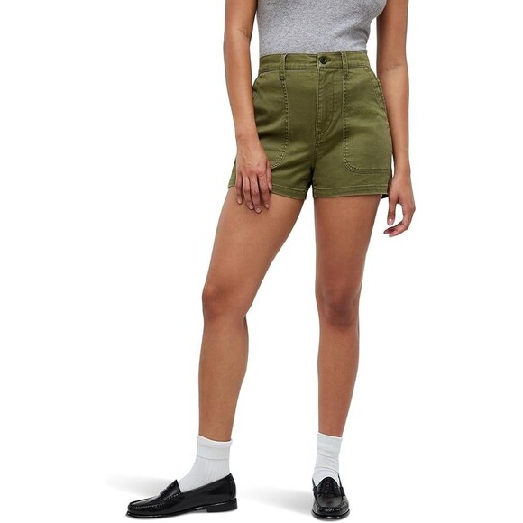 Madewell Pants - Madewell Women’s Perfect Vintage Green Military Shorts Size 25